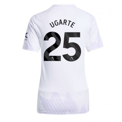 Ženski Nogometni dresi Manchester United Manuel Ugarte #25 Gostujoči 2025-26 Kratek Rokav Ženski Nogometni dresi Manchester United Manuel Ugarte #25 Gostujoči 2025-26 Kratek Rokav